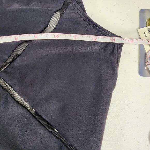 Anne Cole Collection One Piece Swimsuit Black with Mesh Size 6 NWT - Picture 14 of 14